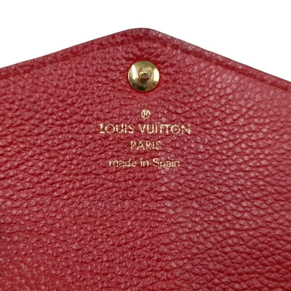 602305BB (X4) Louis Vuitton Wallet Long Red Monogram Empreinte - Picture 8 of 10